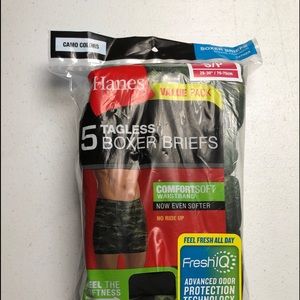Hanes Comfort Boxer Briefs Camo 5-Pack  Underwear